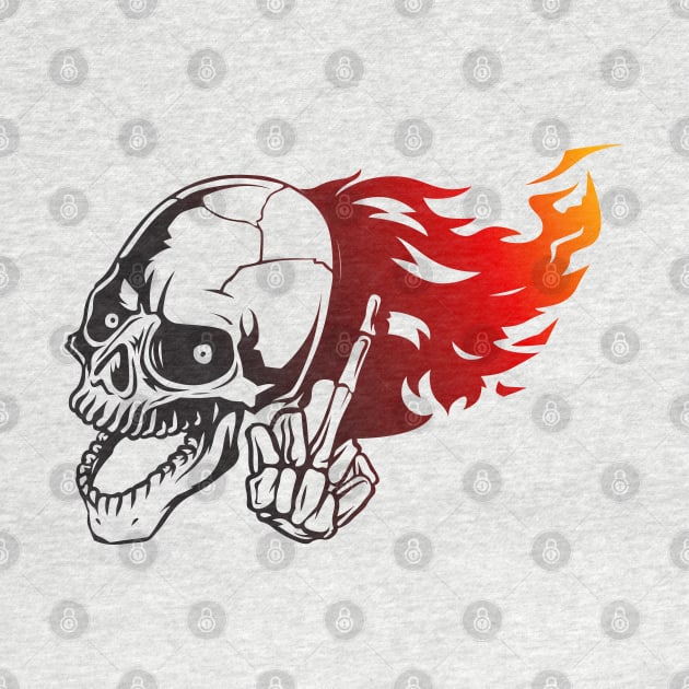 Fire Skull by Whatastory